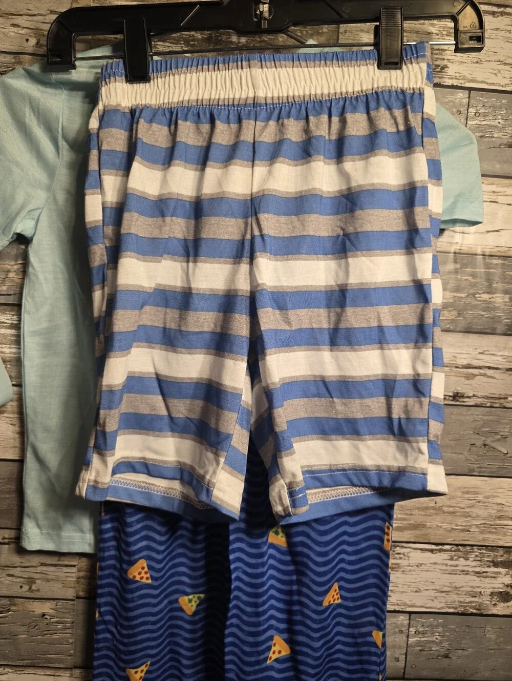 Cat & Jack Light Blue Shark and Pizza Pajama Set